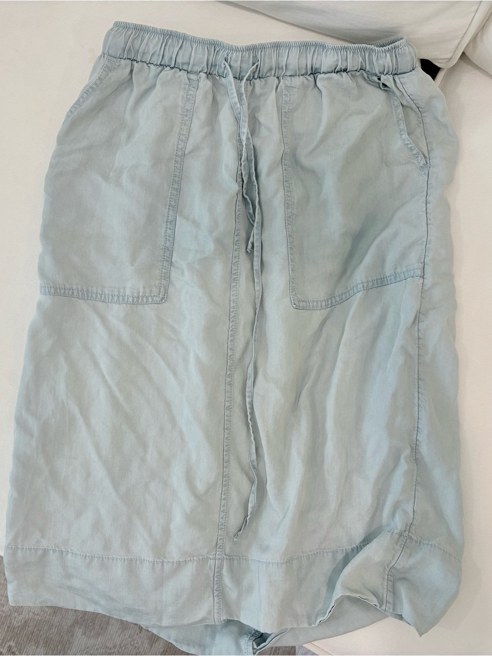 Light Blue Men’s Drawstring Casual Shorts